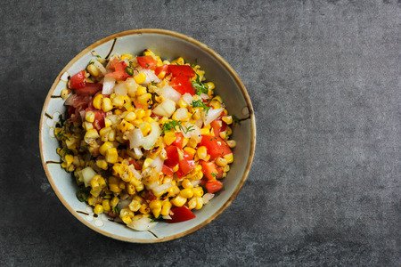 Roasted Corn Poblano Salsa