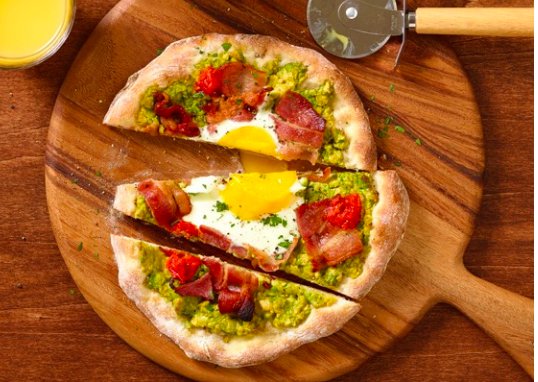 Breakfast Pizza with California Avocado - elrestaurante.com