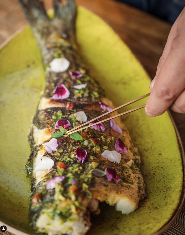 Striped bass with chimi churri:Ben Diaz.png